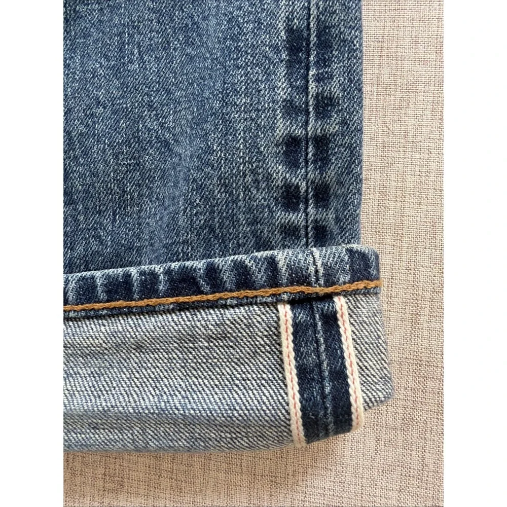 Todd Snyder Selvedge Jeans 34X32 Japanese Denim Button Fly Medium Wash